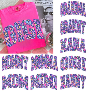 Floral name custom Mother’s Day