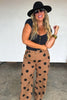 PREORDER- MOCHA DOT DENIM JEANS