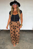 PREORDER- MOCHA DOT DENIM JEANS