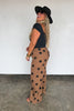 PREORDER- MOCHA DOT DENIM JEANS