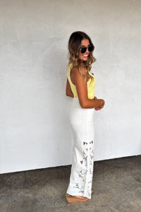 LIMITED TIME RELEASE- SUMMER FLORAL CHARM WIDE LEG JEAN
