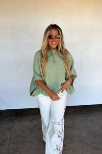 LIMITED TIME RELEASE- SUMMER FLORAL CHARM WIDE LEG JEAN