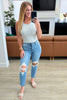 Frankie High Waist Distressed Boyfriend Jeans