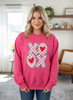 XOXO Silver Sequin Patch Sweatshirt