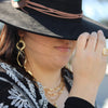 Gold Large Chain Link Layering Necklace 22