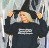 Wears black