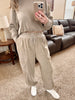 Cozy Mocha Jogger Set