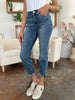 Judy Blue Full Size Cuffed Slim Jeans