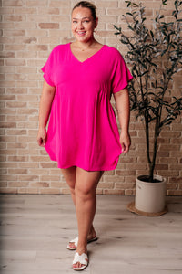 I Wanna Be Like You Dress In Fuchsia