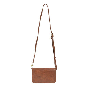 Joy Susan Billie Mini Organizer Crossbody Bag in Saddle