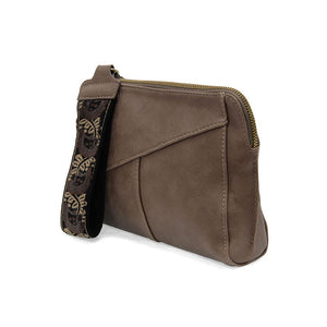 Joy Susan Gigi Crossbody with Woven Wrist Strap in Taupe