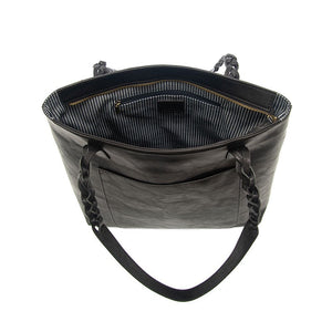 Joy Susan Alex Braided Handle Tote in Black
