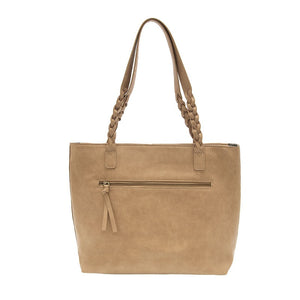 Joy Susan Alex Braided Handle Tote in Driftwood