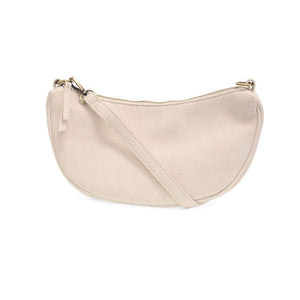 Joy Susan Miranda Crescent Crossbody Bag in Ecru