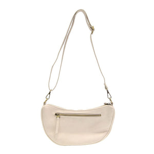 Joy Susan Miranda Crescent Crossbody Bag in Ecru