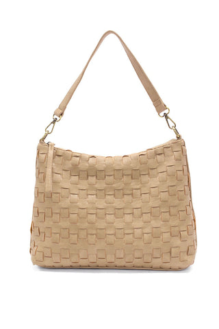 Woven and Worn Tote in Ivory