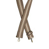 Joy Susan Dotted Stripe Guitar Strap in Espresso