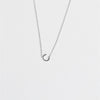 Initial Necklace Silver
