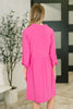 Inspire Collared Neck Dress in Runway Pink