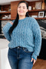 In the Right Direction Cable Knit Sweater