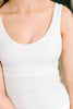 It's the Simple Things Scoop Neck Tank in White