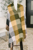 Keep Me Cozy Checkered Fringe Scarf in Woodland Shades