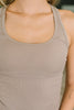 Keeping it Cool Scoop Neck Tank in Ash Mocha