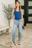 Keeping it Cool Scoop Neck Tank in Light Navy