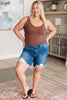 Kelsey Mid Rise Distressed Cutoff Shorts