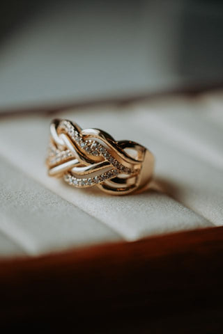 Kaia Champagne Rose Gold Ring