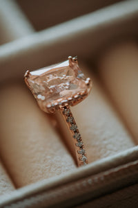 Rachel Champagne Morganite Rose Gold Ring