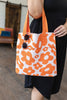 Lazy Daisy Knit Bag in Orange