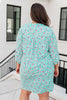 Lizzy Dress in Mint and Magenta