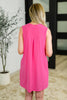 Lizzy Tank Dress in Hot Pink