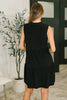 Lizzy Tiered Tank Dress in Black