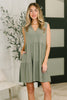 Lizzy Tiered Tank Dress in Pistachio