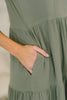 Lizzy Tiered Tank Dress in Pistachio