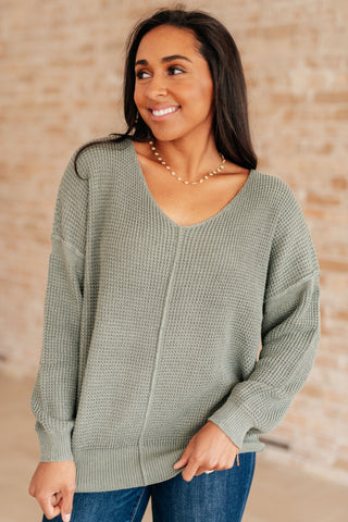Deep Thoughts Striped Loose Knit Top