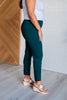 Magic Ankle Crop Skinny Pants in Hunter Green