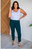 Magic Ankle Crop Skinny Pants in Hunter Green