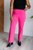 Magic Straight Pants in Hot Pink