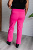 Magic Straight Pants in Hot Pink