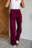 Magic Wide Leg Pants in Wine