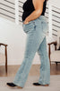 Miranda High Rise Plaid Cuff Vintage Straight Jeans