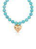 Luck and Love Turquoise Heart Necklace