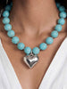 Luck and Love Turquoise Heart Necklace