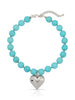 Luck and Love Turquoise Heart Necklace