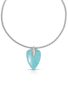 Turquoise Solstice Pendant Choker