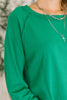 Nice to Each Other Raglan Sleeve Top in Kelly Green