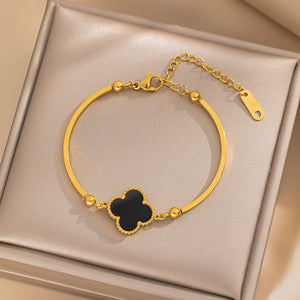 Luxe Clover Charm Bracelet